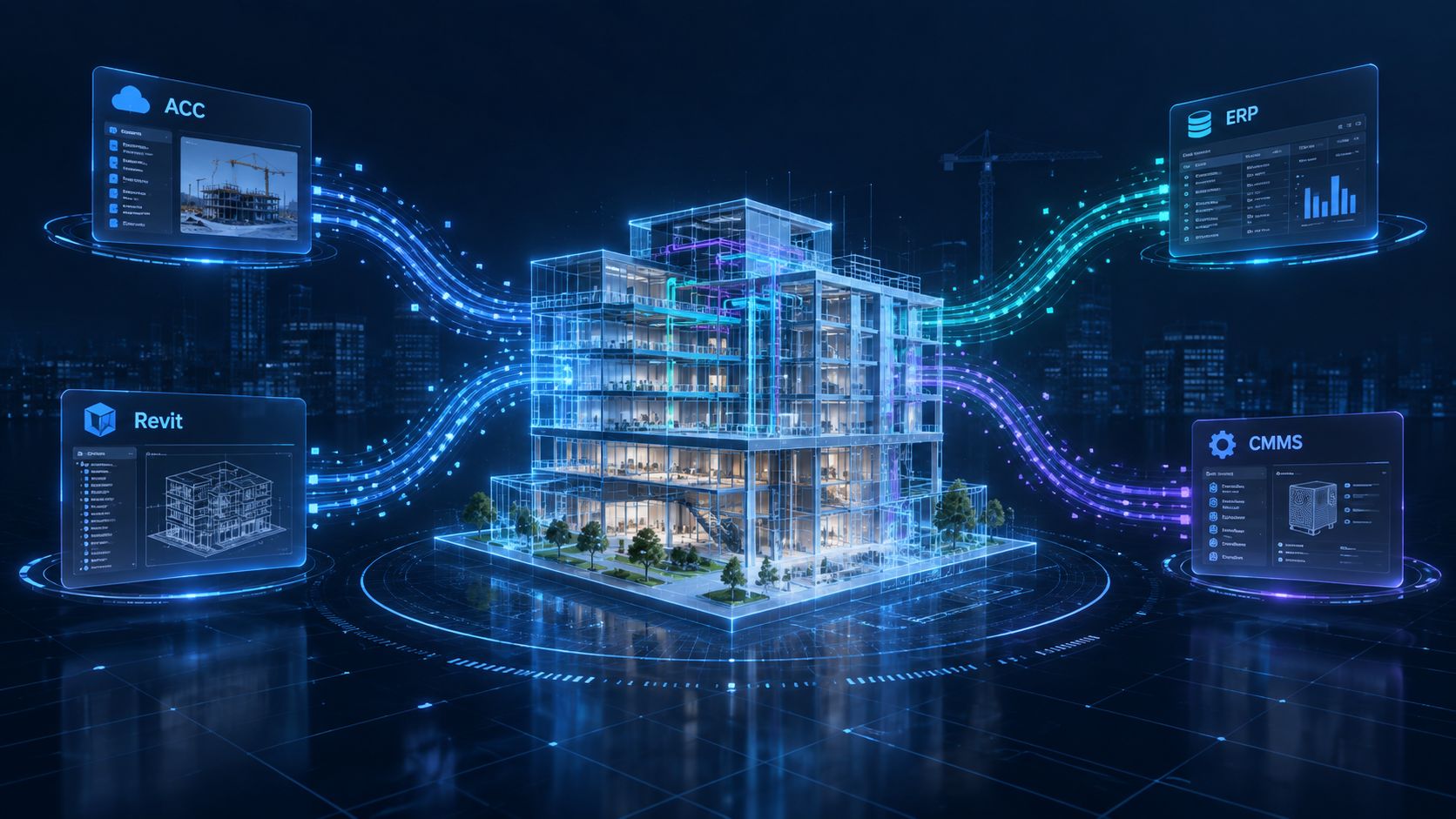 Gemelo digital BIM futurista